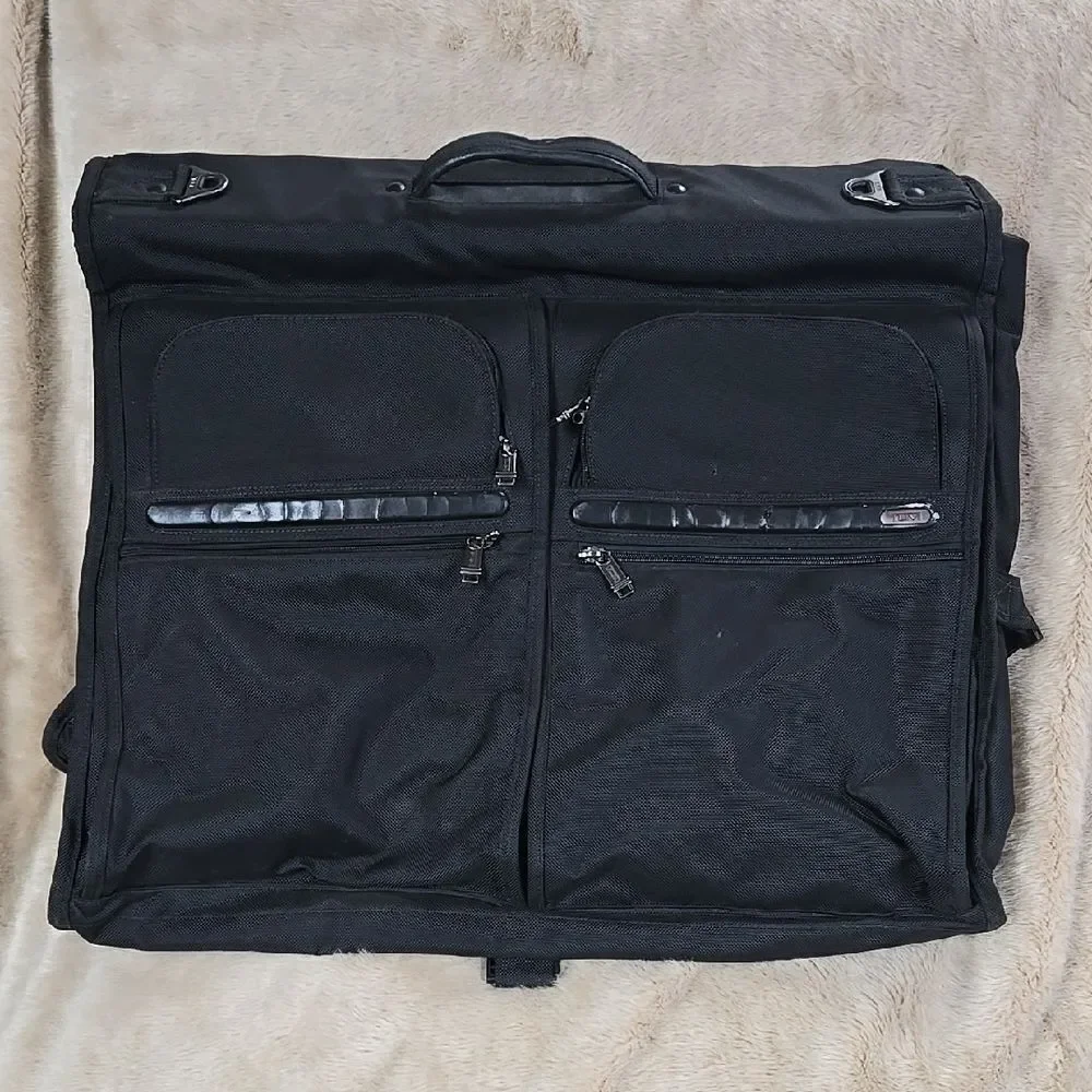 Tumi Ballistic Nylon Black Garment Bag Luggage Travel Suitcase